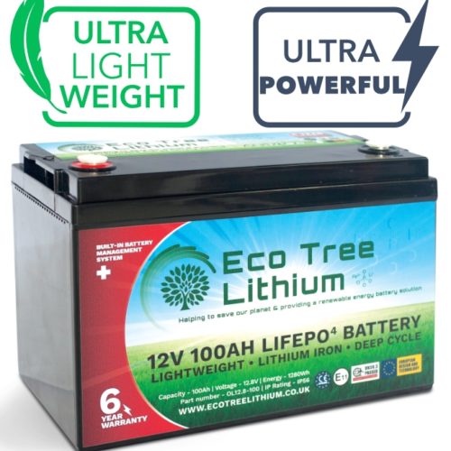 Eco Tree 100Ah Lithium (LiFePo) Leisure Battery