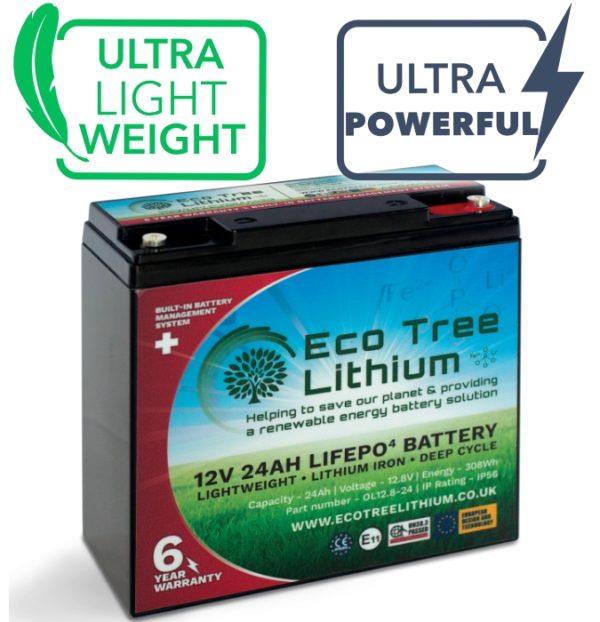 Eco Tree 24Ah Lithium Battery (NP17-12/NP18-12)