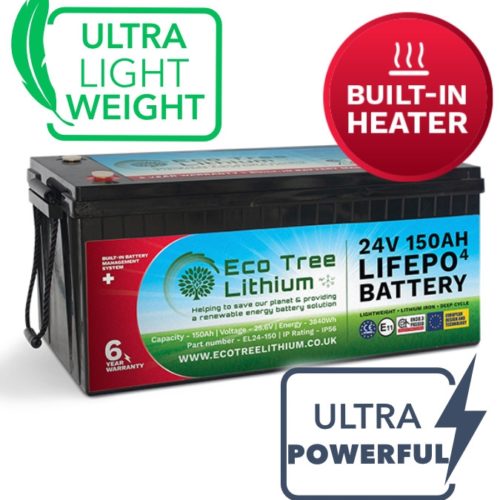 EcoTree 24V 150Ah Lithium (LiFePo) Leisure Battery