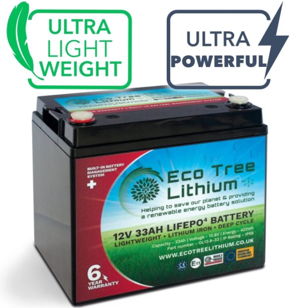 Eco Tree 33Ah Lithium (LiFePo) Battery (REC36-12)