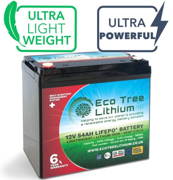 Eco Tree 54Ah Lithium (LiFePo) Battery