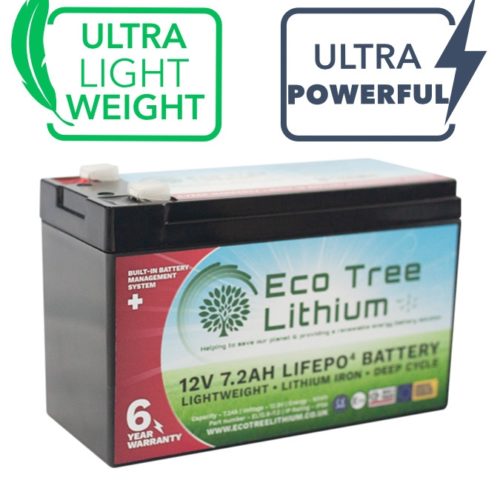 Eco Tree 7.2Ah Lithium (LiFePo) Battery – NP7-12