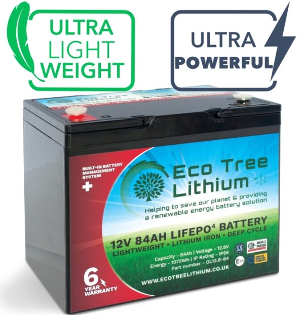 Eco Tree 84Ah Lithium (LiFePo) Battery (REC80-12)