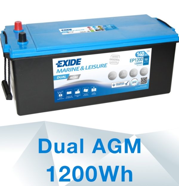 Exide Leisure | Dual AGM | EP1200 (Special Order Only)