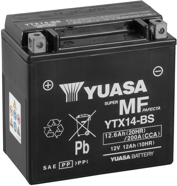 Yuasa Motorcycle YTX14-BS Battery