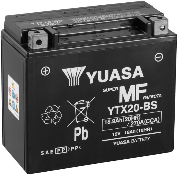 Yuasa Motorcycle YTX20-BS Battery