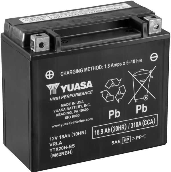 Yuasa Motorcycle YTX20H-BS Battery