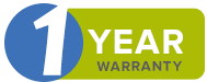 1 Year Warranty