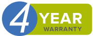 4 Year Warranty