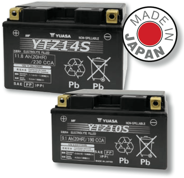 Yuasa YTZ10S Battery Sealed ⋆ Ak Cycles