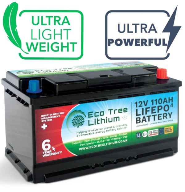 Eco Tree 110Ah Lithium (LiFePo) Leisure Battery