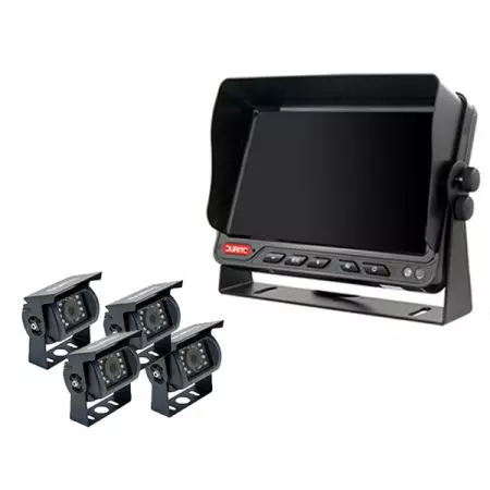 7" QUAD CAMERA SYSTEM (4 CAMERA INPUTS, INCL. 4 X SONY CCD CAMERAS)