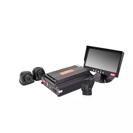 DURITE LIVE DVR 720P 3-CAM KIT WITH STANDARD MONITOR & SIDE DETECTION