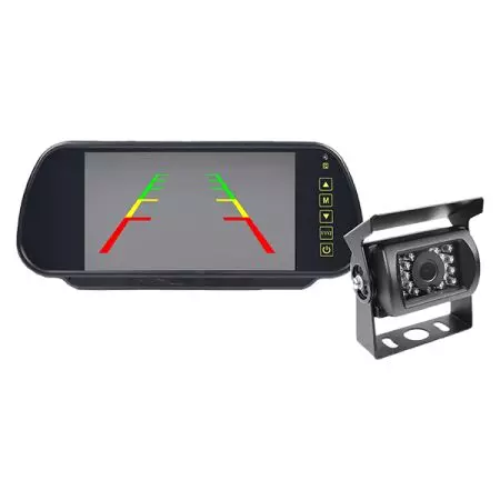 7" 1080P AHD MIRROR MONITOR CAM KIT (2 CAMERA INPUTS, INCL. 1 X 1080P CMOS CAMERA)