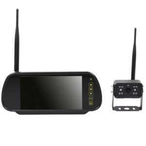 7" 1080P AHD WIRELESS MIRROR MONITOR CAM KIT (4 CAMERA INPUTS, INCL. 1 X 1080P CMOS CAMERA)