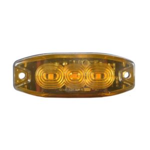 ULTRA SLIM REAR LED DIRECTION INDICATOR LIGHT, AMBER LENS - 12/24V