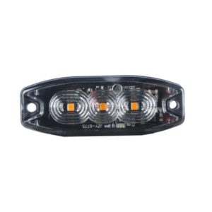 ULTRA SLIM REAR LED DIRECTION INDICATOR LIGHT, CLEAR LENS - 12/24V