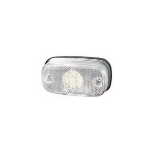 CLEAR LED FRONT MARKER LAMP WITH REFLEX REFLECTOR AND SCREW CABLE CONNECTIONS - 24V