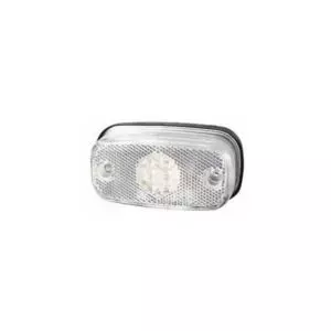 CLEAR LED FRONT MARKER LAMP WITH REFLEX REFLECTOR AND SCREW CABLE CONNECTIONS - 24V