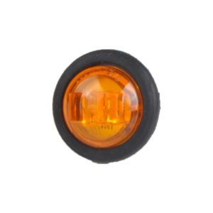 25MM AMBER ROUND LED MARKER LAMP - 12/24V