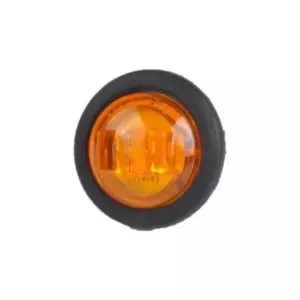 25MM AMBER ROUND LED MARKER LAMP - 12/24V