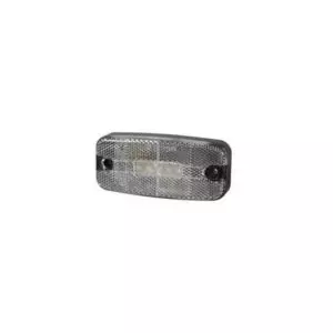 CLEAR LED RECTANGULAR FRONT MARKER LAMP 12/24V