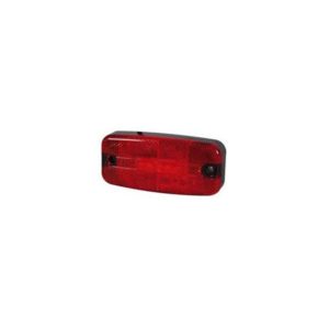 RED LED RECTANGULAR REAR MARKER LAMP - 12/24V