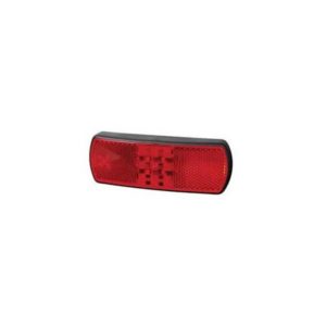 RED LED REAR MARKER & REFLEX REFLECTOR LAMP WITH LEADS - 12/24V