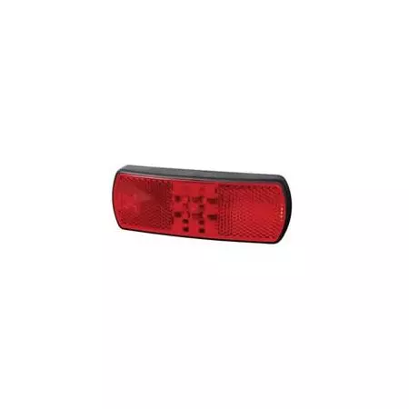RED LED REAR MARKER & REFLEX REFLECTOR LAMP WITH LEADS - 12/24V