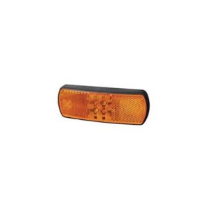 AMBER LED SIDE MARKER & REFLEX REFLECTOR LAMP WITH LEADS - 12/24V