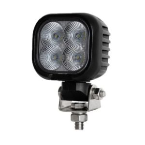 4 X 10W COMPACT FLOOD BEAM LED WORK LAMP WITH DT CONNECTOR - 12/24V