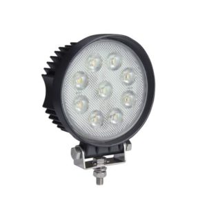 SUPER BRIGHT ROUND 9 X 6W COB LED WORK LAMP - 12/24V, 4500LM, IP69K