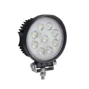 SUPER BRIGHT ROUND 9 X 6W COB LED WORK LAMP - 12/24V, 4500LM, IP69K