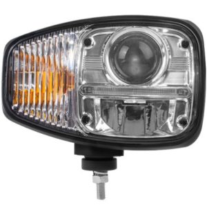 LED HEADLAMP WITH DI & DRL (RIGHT SIDE - FOR LEFT HAND DRIVE, RIGHT HAND TRAFFIC) - 12/24V