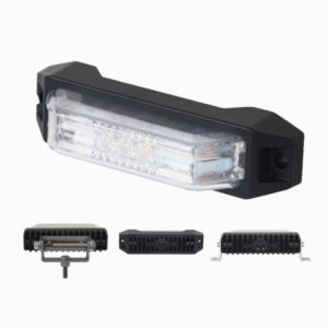 LED 200˚ AMBER WARNING LAMP WITH AUX GROUND LAMP AND MULTI MOUNT BRACKETS