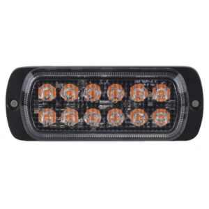 R10 HIGH INTENSITY 2 X 6 AMBER LED WARNING LIGHT (19 FLASH PATTERNS)
