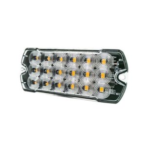 R10 R65 HIGH INTENSITY 18 AMBER LED WARNING LIGHT (19 FLASH PATTERNS) - 12/24V