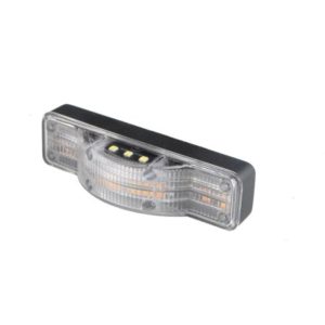 R65 12 LED WARNING LIGHT WITH WHITE LICENSE PLATE LAMP (36 FLASH PATTERNS)
