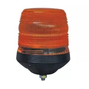 AMBER FLASHING BEACON WITH SINGLE BOLT FIXING - 12/24V