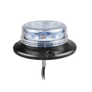 SINGLE BOLT DUAL COLOUR AMBER & GREEN LED BEACON - 12/24V