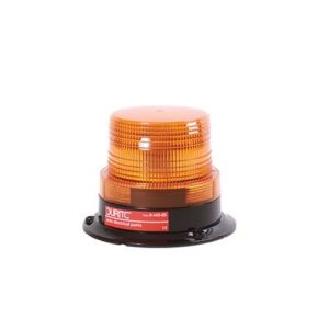AMBER LOW PROFILE LED BEACON WITH 3 BOLT FIXING - 12-110V