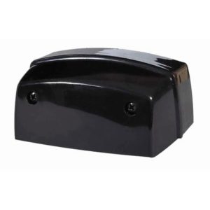 BLACK PLASTIC NUMBER PLATE LAMP - WITHOUT FESTOON BULB