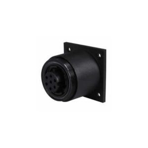 4 PIN WATERPROOF PLASTIC BULKHEAD SOCKET - 6A