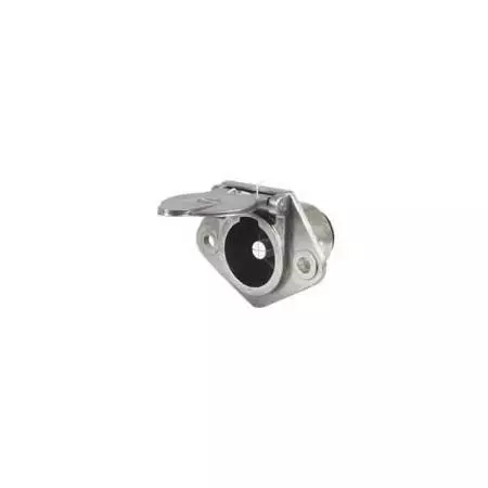 24V SINGLE PIN HEAVY DUTY METAL CLANG PLUG WITH COVER