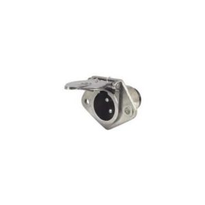 24V 3 PIN HEAVY DUTY METAL TRAILER CLANG PLUG