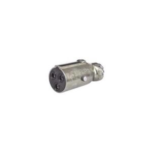 24V 3 PIN HEAVY DUTY METAL TRAILER CLANG SOCKET