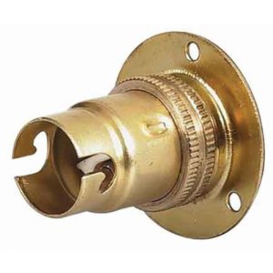 SBC BRASS BULBHOLDER BATTEN WITH THREE HOLE FIXING
