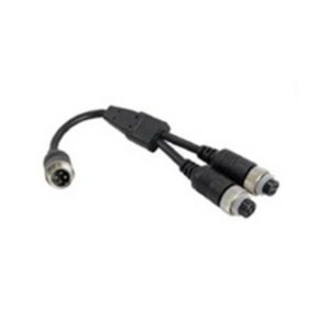 MALE 4 PIN Y PIECE SPLITTER CABLE TO 2 FEMALE 4 PIN AVIATION - 20CM