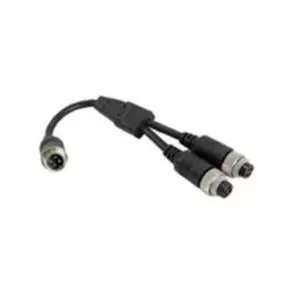 MALE 4 PIN Y PIECE SPLITTER CABLE TO 2 FEMALE 4 PIN AVIATION - 20CM