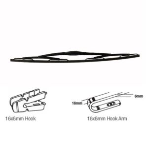 HEAVY-DUTY 40" 1000MM WIPER BLADE - HOOK FITTING